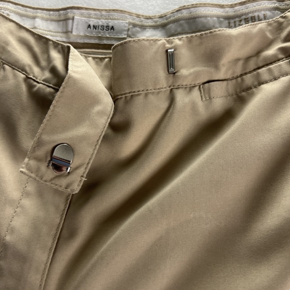 Liz Claiborne LIZGOLF  Womens Golf Pants Size 10 Crop Pockets Khaki Sport - Picture 13 of 16